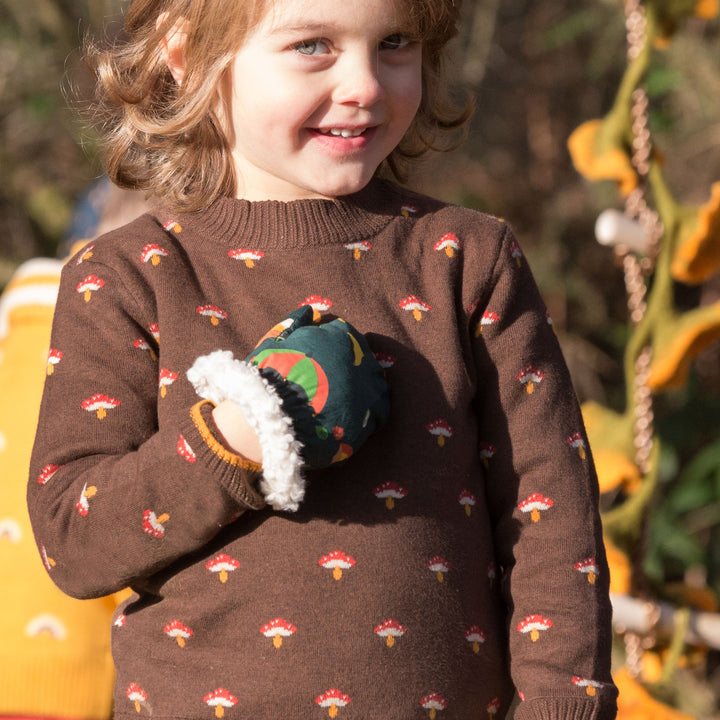 From One To Another Toadstool Knitted Jumper