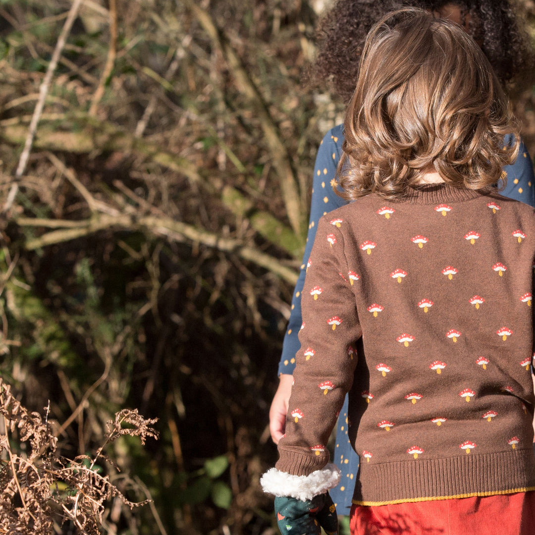 From One To Another Toadstool Knitted Jumper