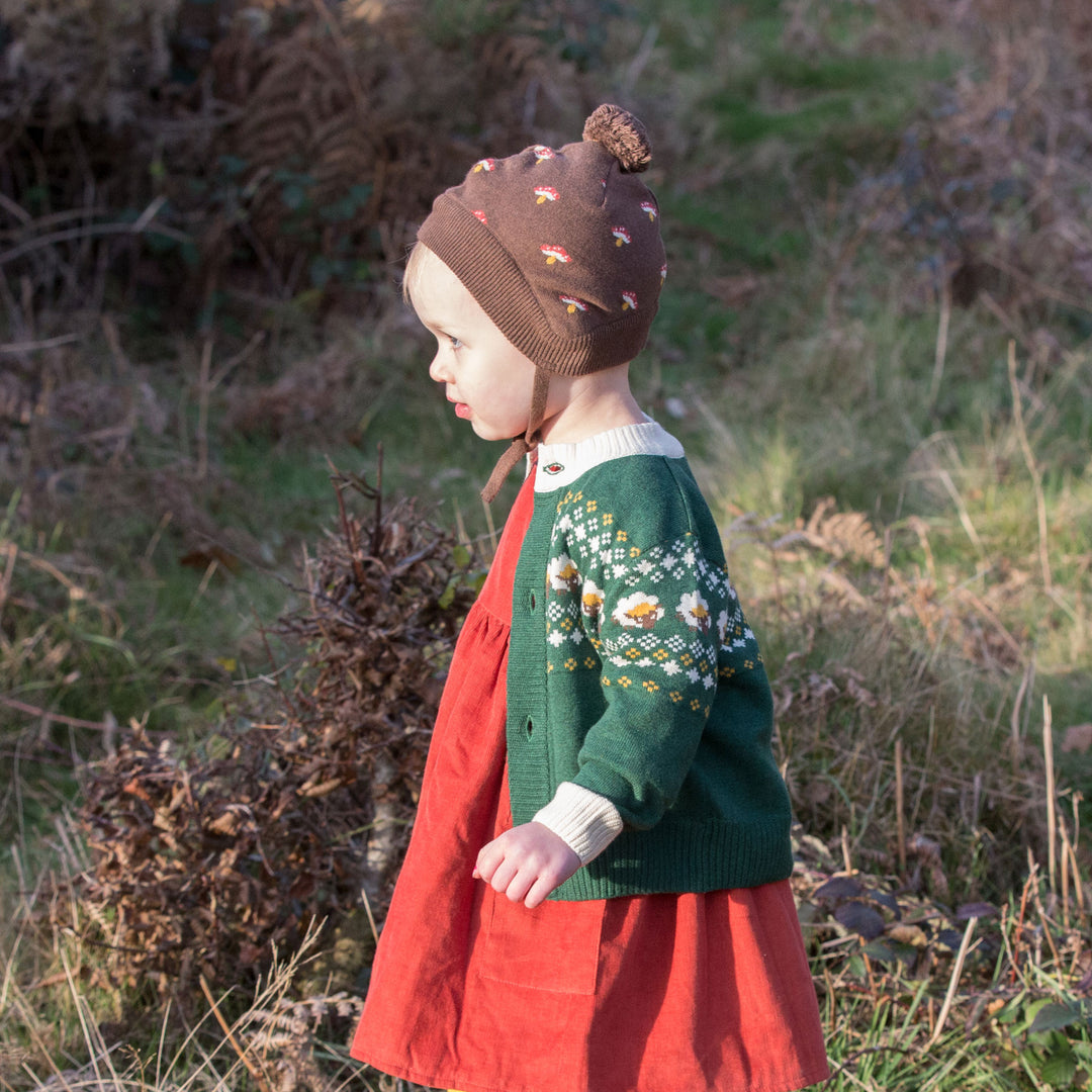 From One To Another Fair Isle Sheep Knitted Cardigan