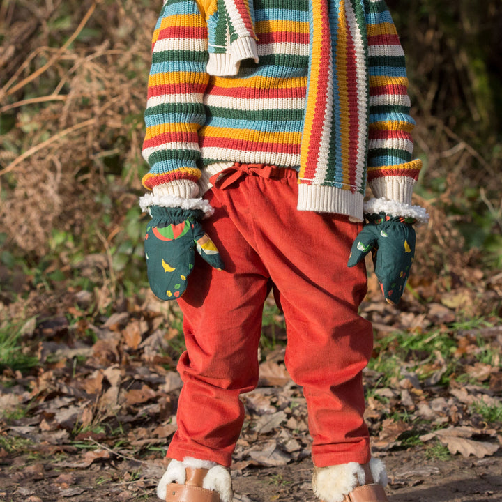 Burnt Ochre Corduroy Comfy Trousers