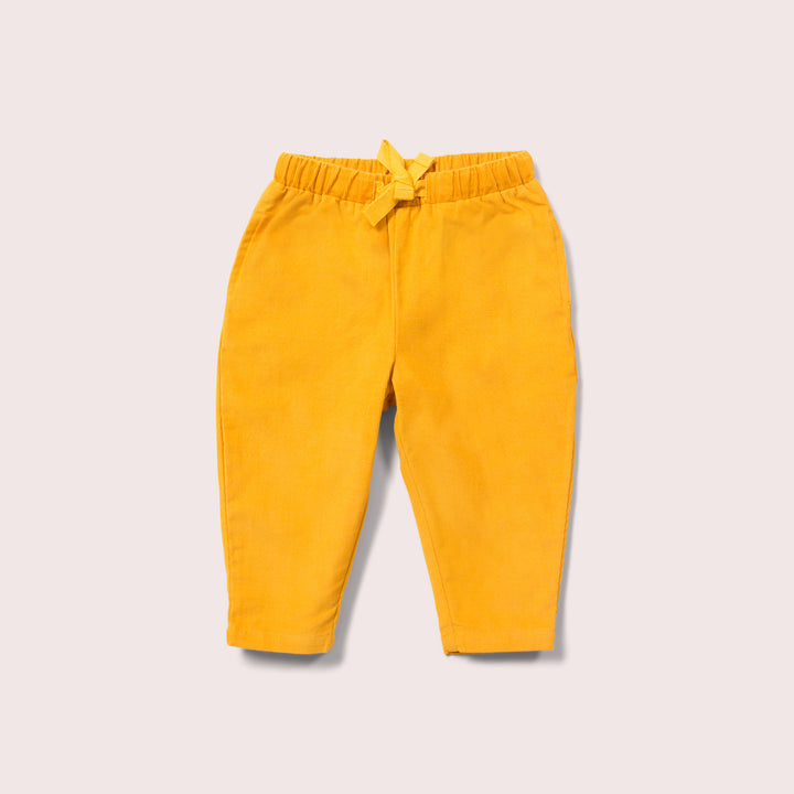 Gold Corduroy Comfy Trousers