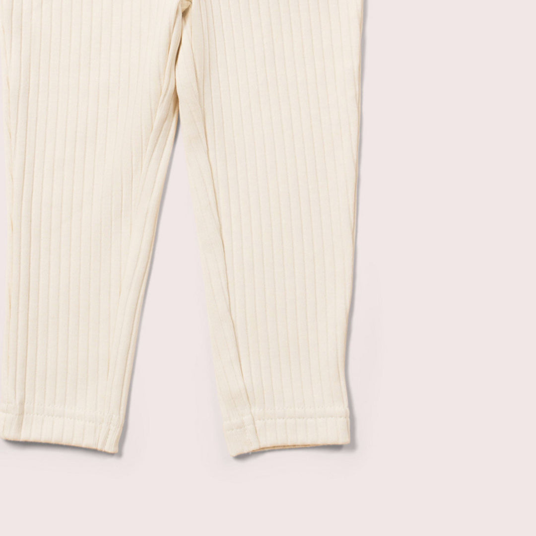 Oatmeal Ribbed Leggings