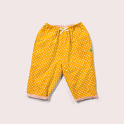Golden Flowers Loose Reversible Pull On Trousers