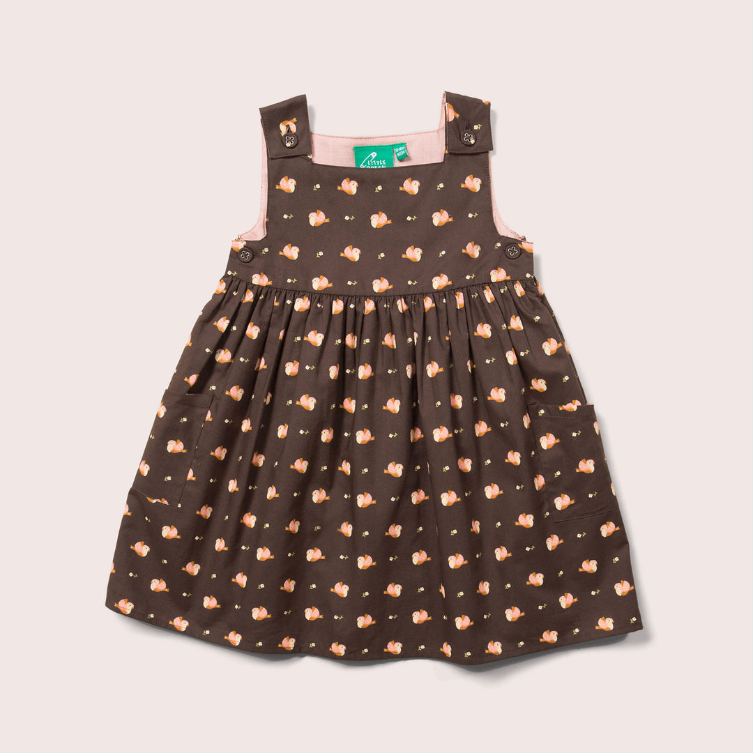 Autumn Birds Pinny Dress