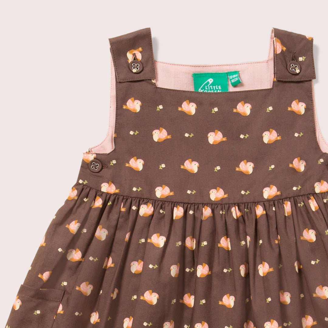 Autumn Birds Pinny Dress