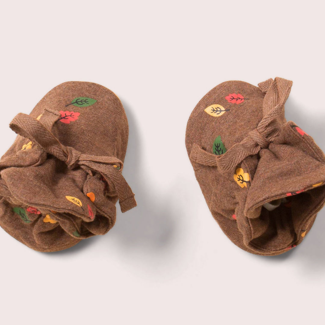 Falling Leaves Organic Non Slip Baby Booties