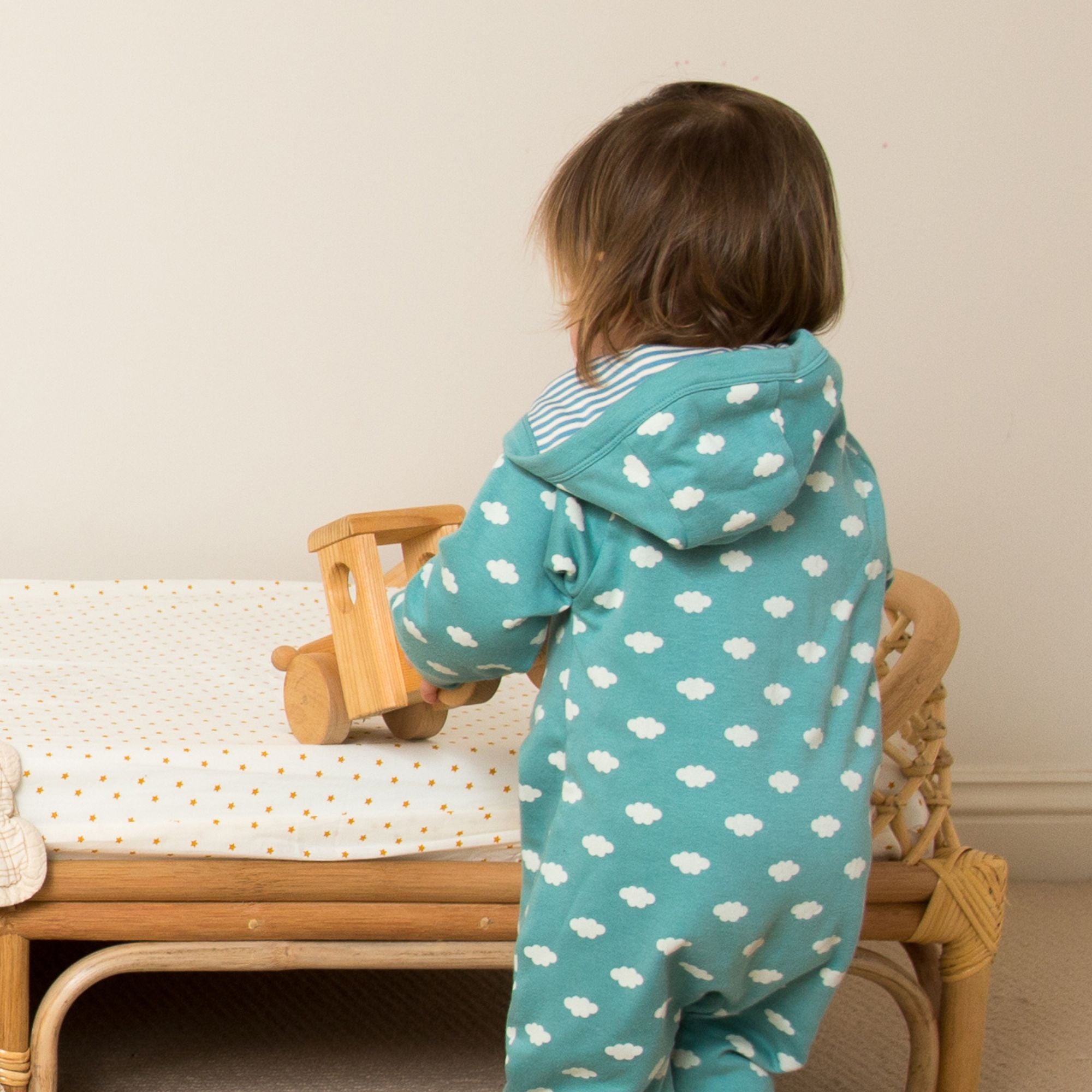 Fluffy Cloud Reversible Hooded Snug As A Bug Suit
