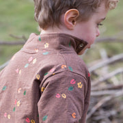 Falling Leaves Reversible Sherpa Jacket
