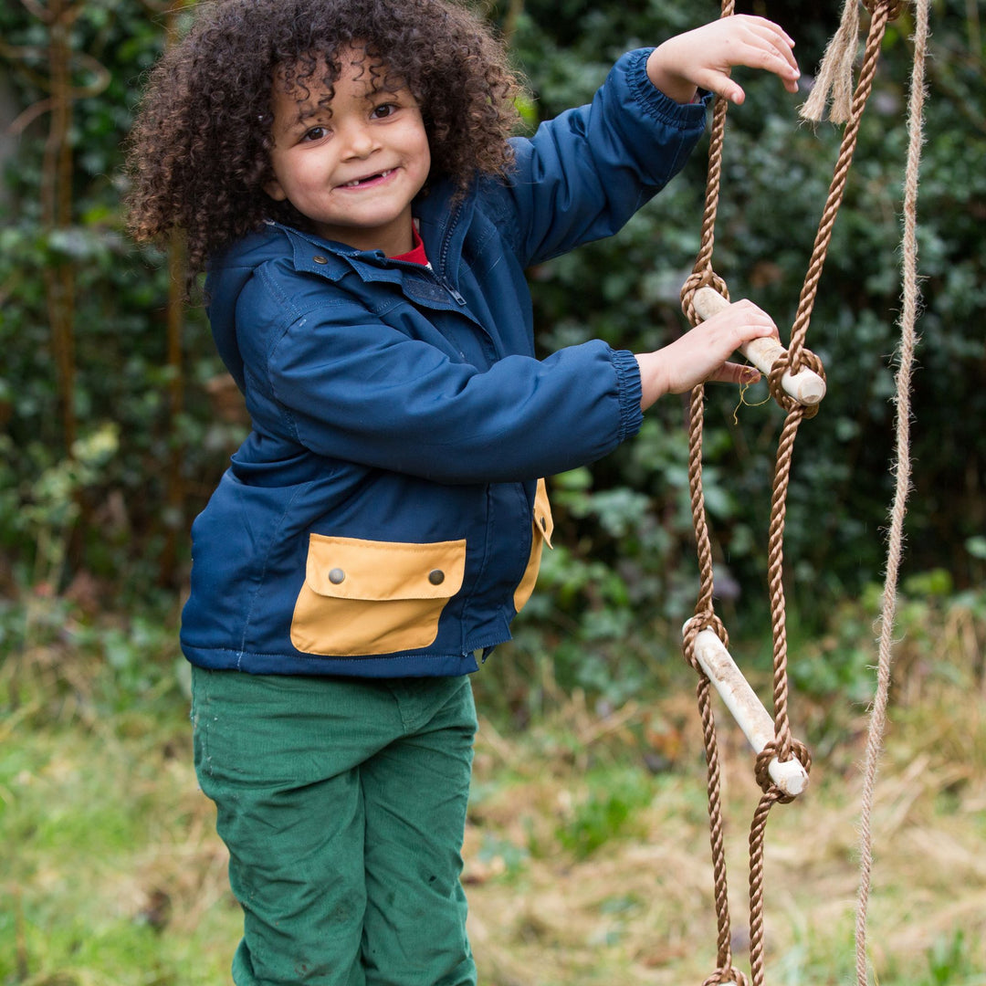 Navy Recycled Waterproof Winter Coat