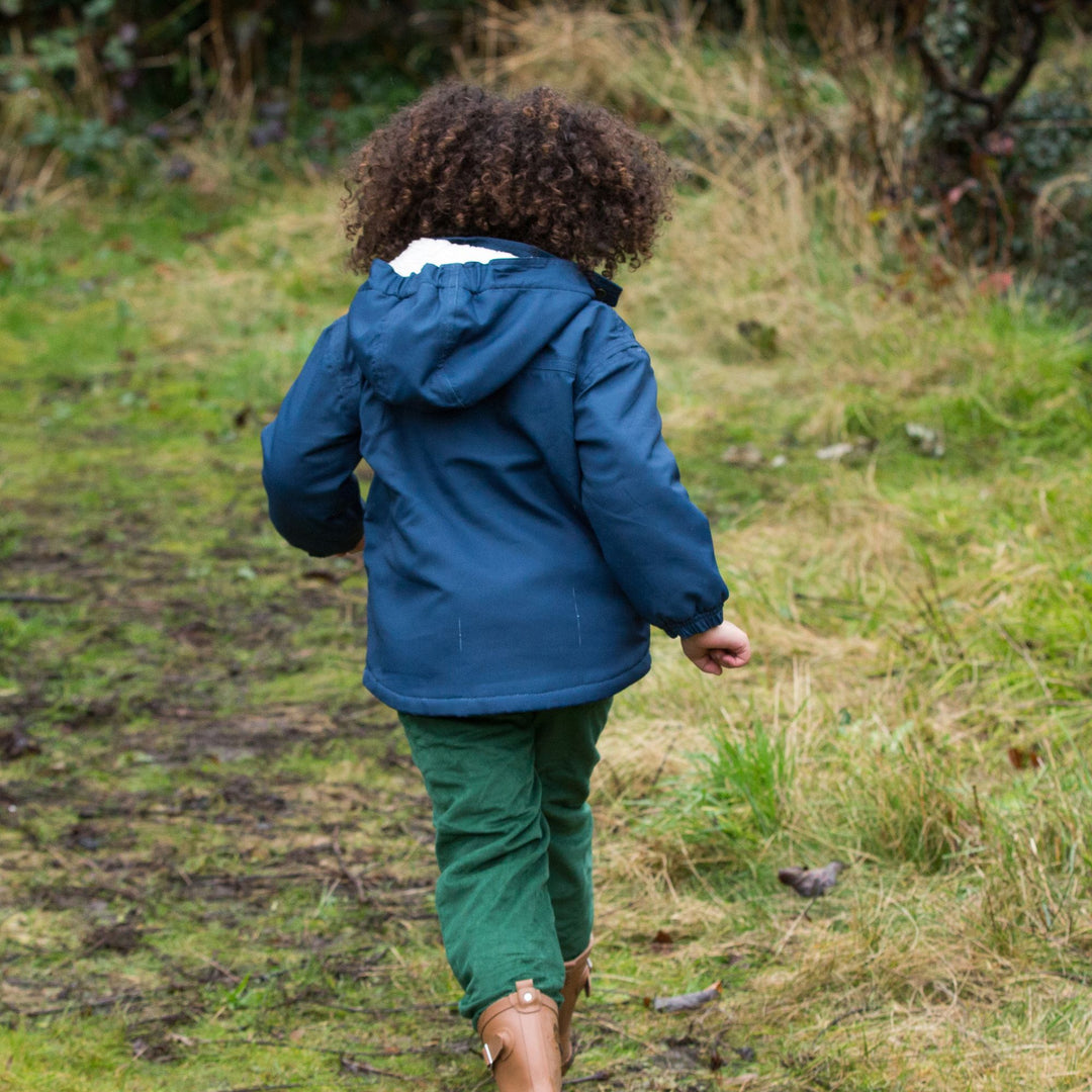 Navy Recycled Waterproof Winter Coat