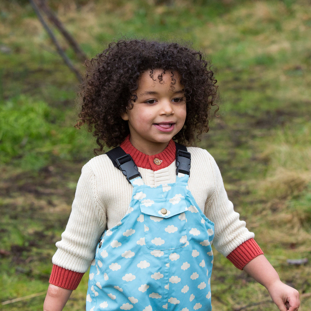 Fluffy Cloud Recycled Waterproof Lined Dungarees