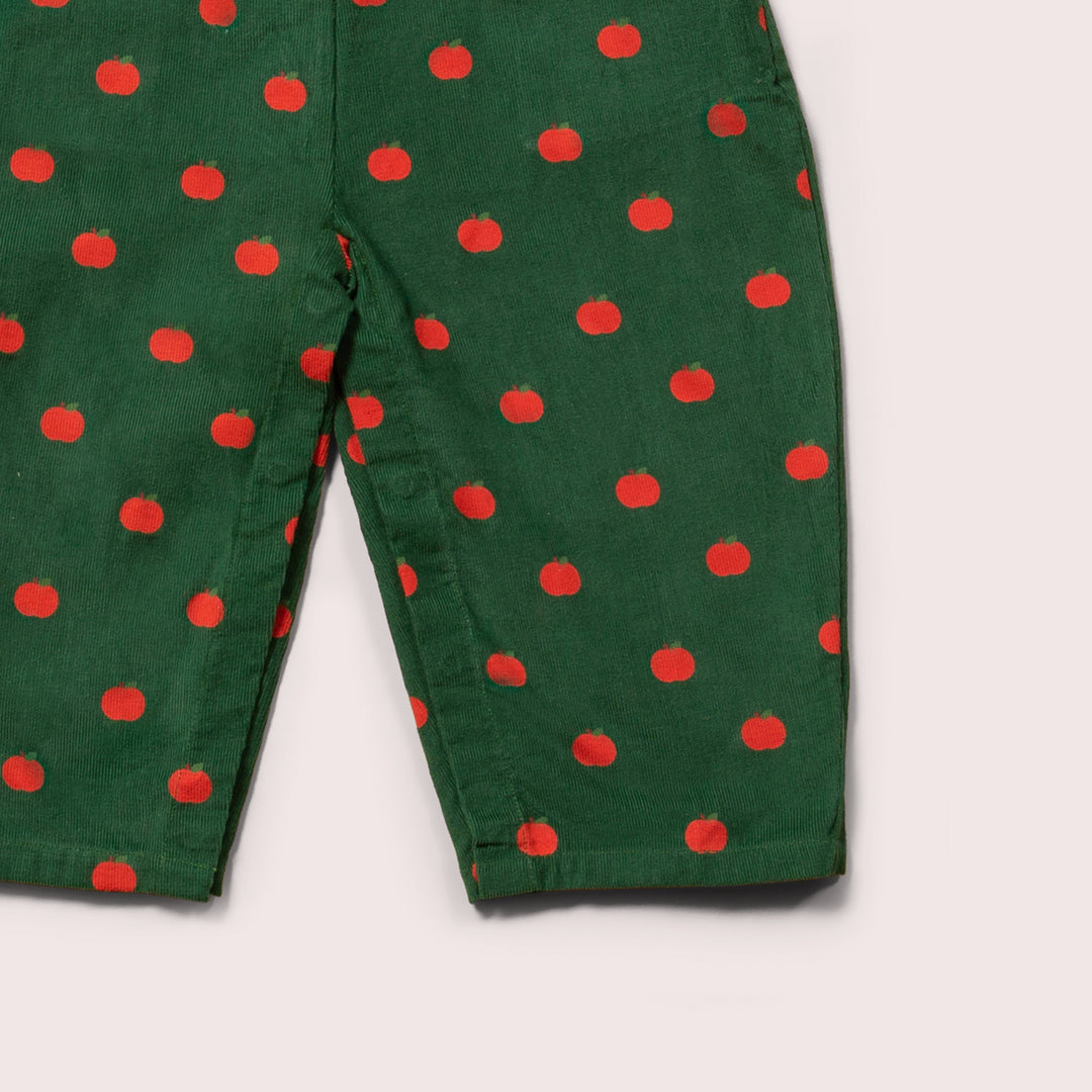 Apple Printed Classic Corduroy Dungarees