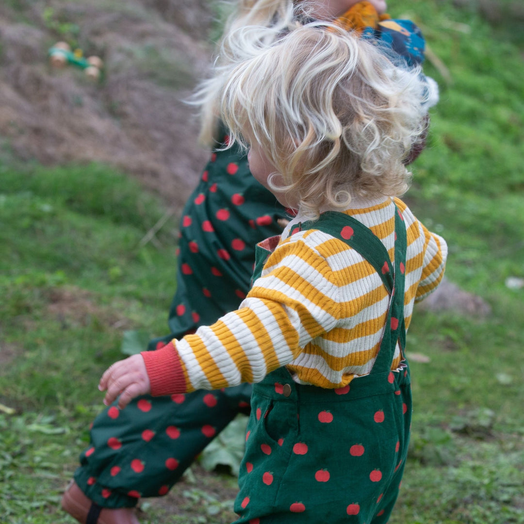 From One To Another Gold Striped Knitted Jumper