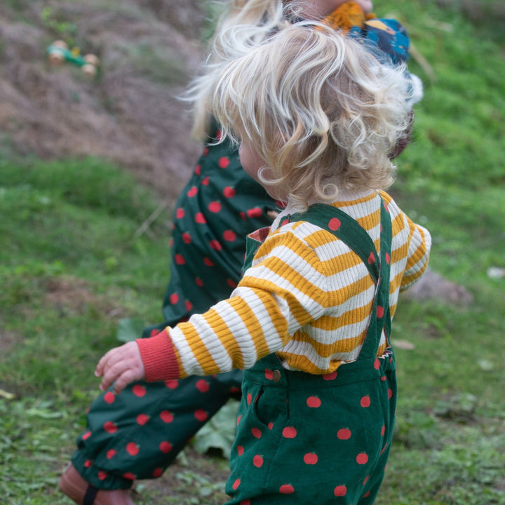 From One To Another Gold Striped Knitted Jumper