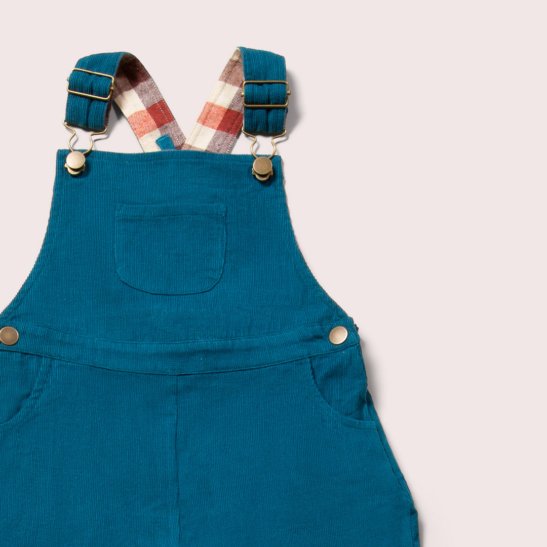 Deep Blue Classic Corduroy Dungarees