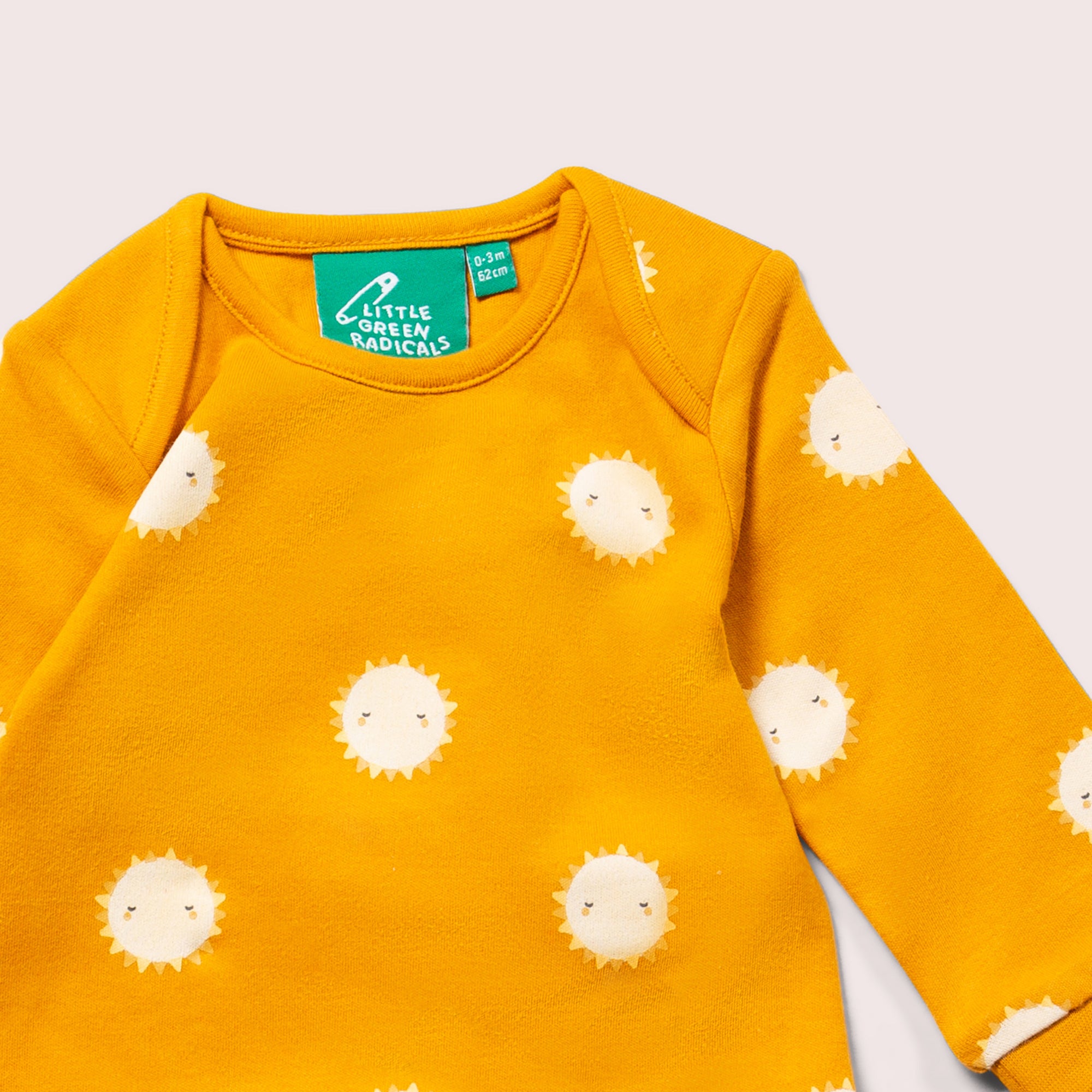 Solar Powered Organic Baby Bodysuit Set - 2 Pack