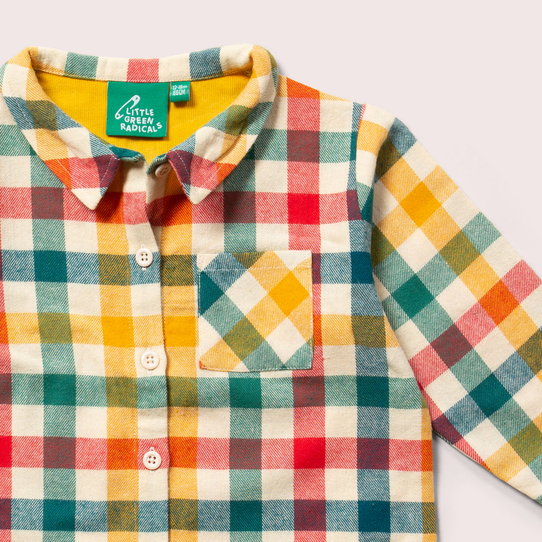 Rainbow Gold Check Out & About Shirt