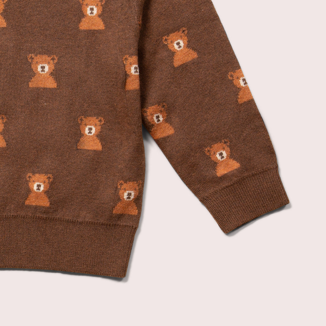 From One To Another Bear Knitted Jumper