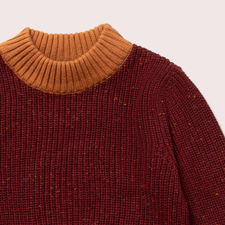 From One To Another Berry Snuggly Knitted Jumper