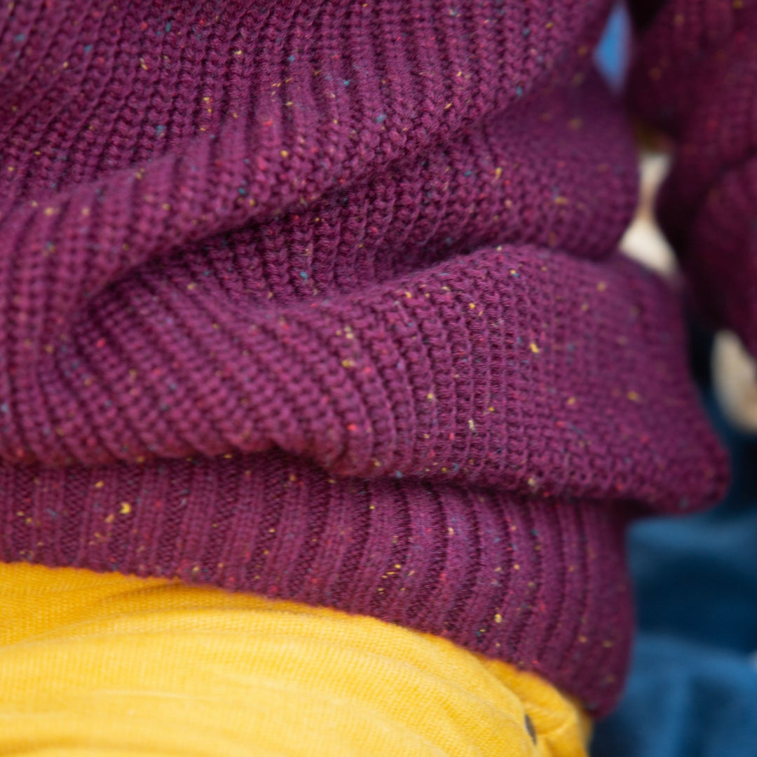 From One To Another Berry Snuggly Knitted Jumper