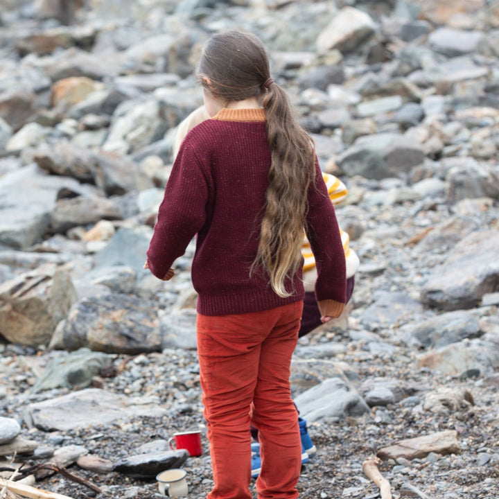 From One To Another Berry Snuggly Knitted Jumper