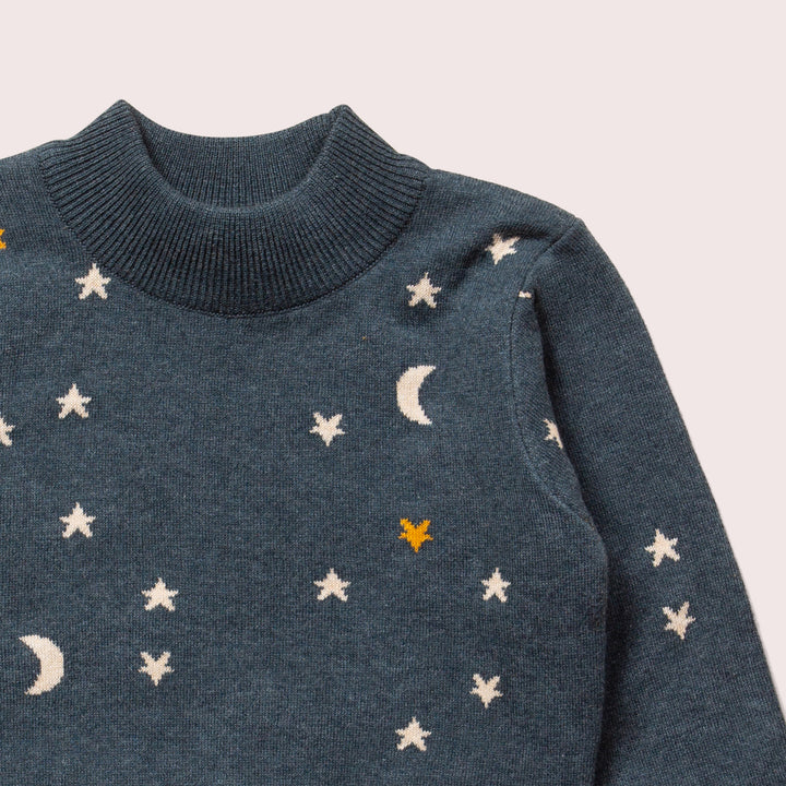 From One To Another Golden Stars Knitted Jumper