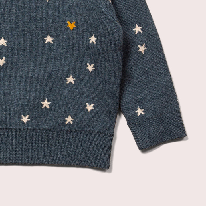 From One To Another Golden Stars Knitted Jumper