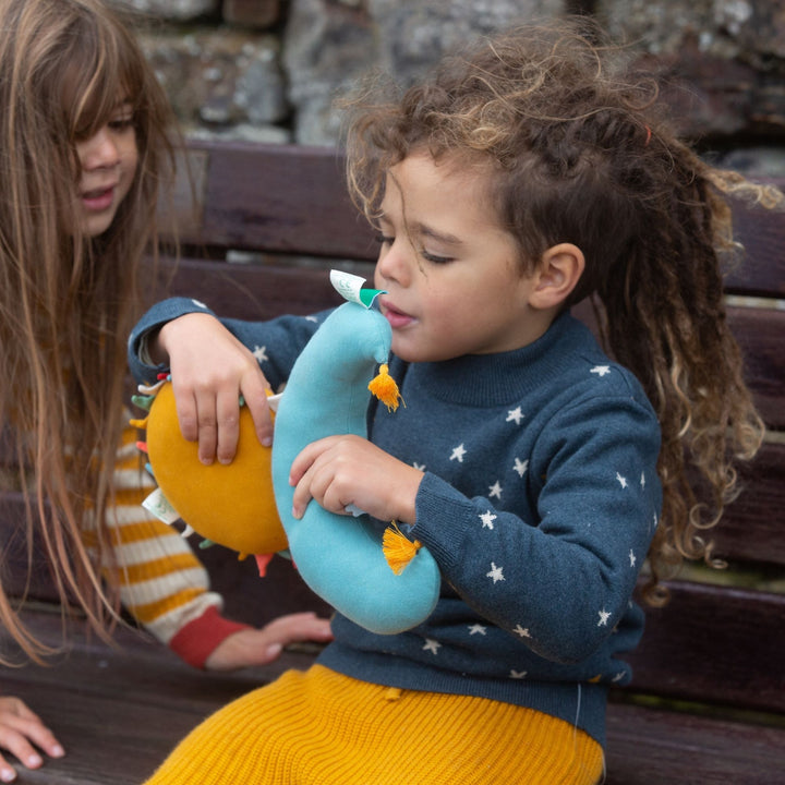 From One To Another Golden Stars Knitted Jumper