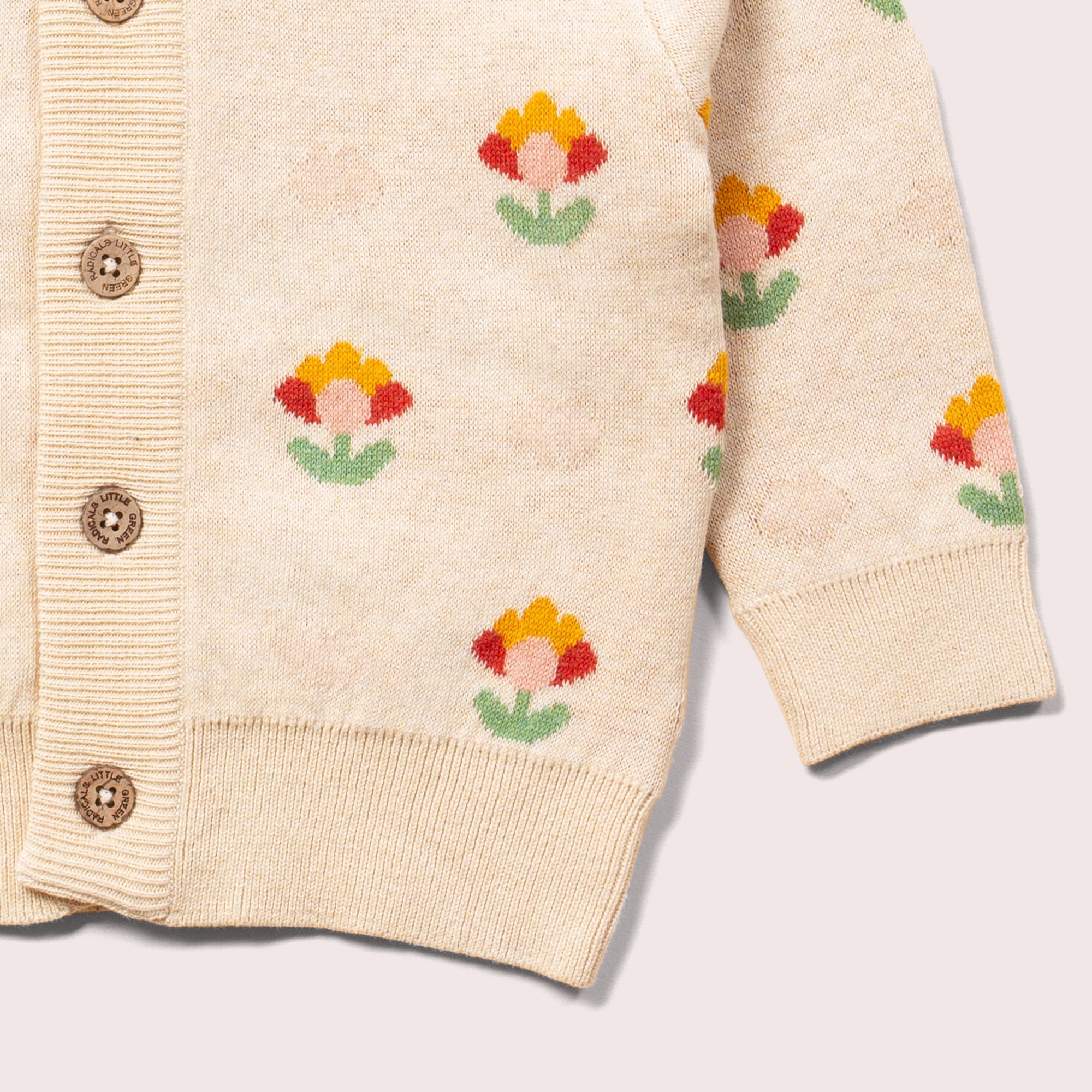 From One To Another Flower Knitted Cardigan