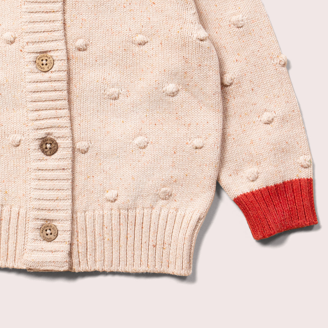 From One To Another Oatmeal Popcorn Snuggly Knitted Cardigan