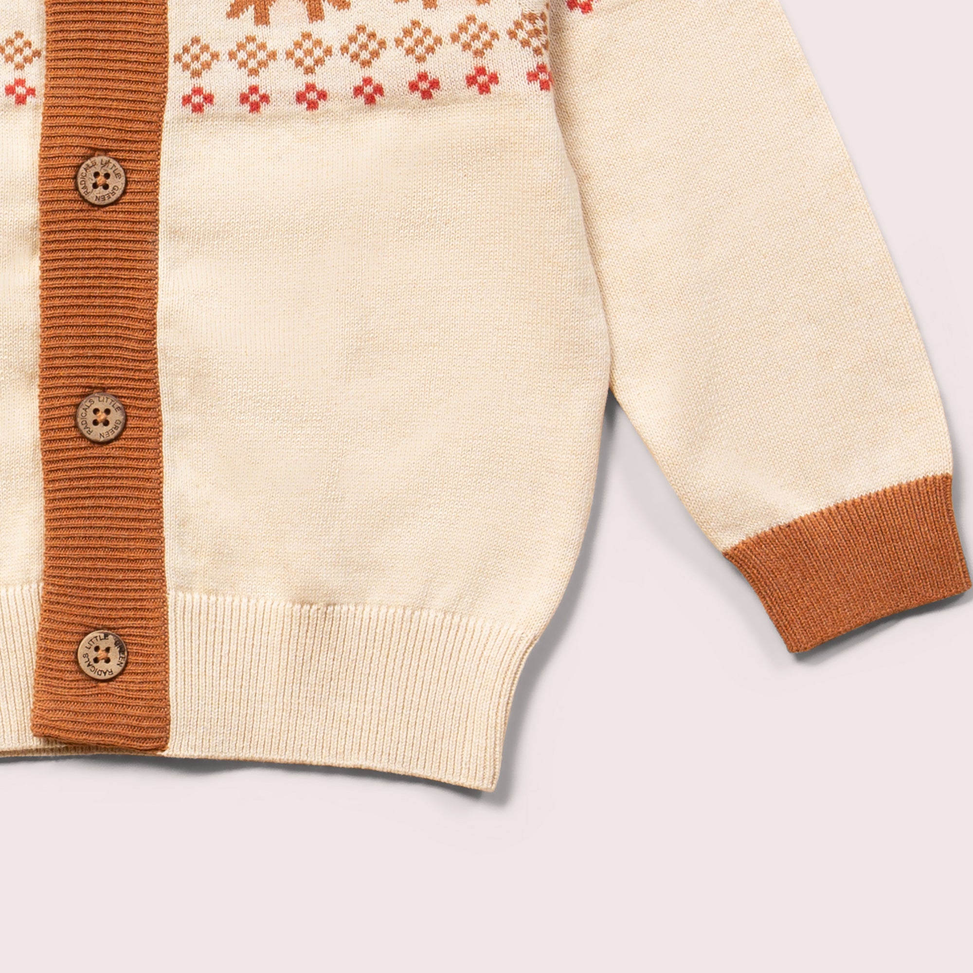 From One To Another Fair Isle Penguin Knitted Cardigan