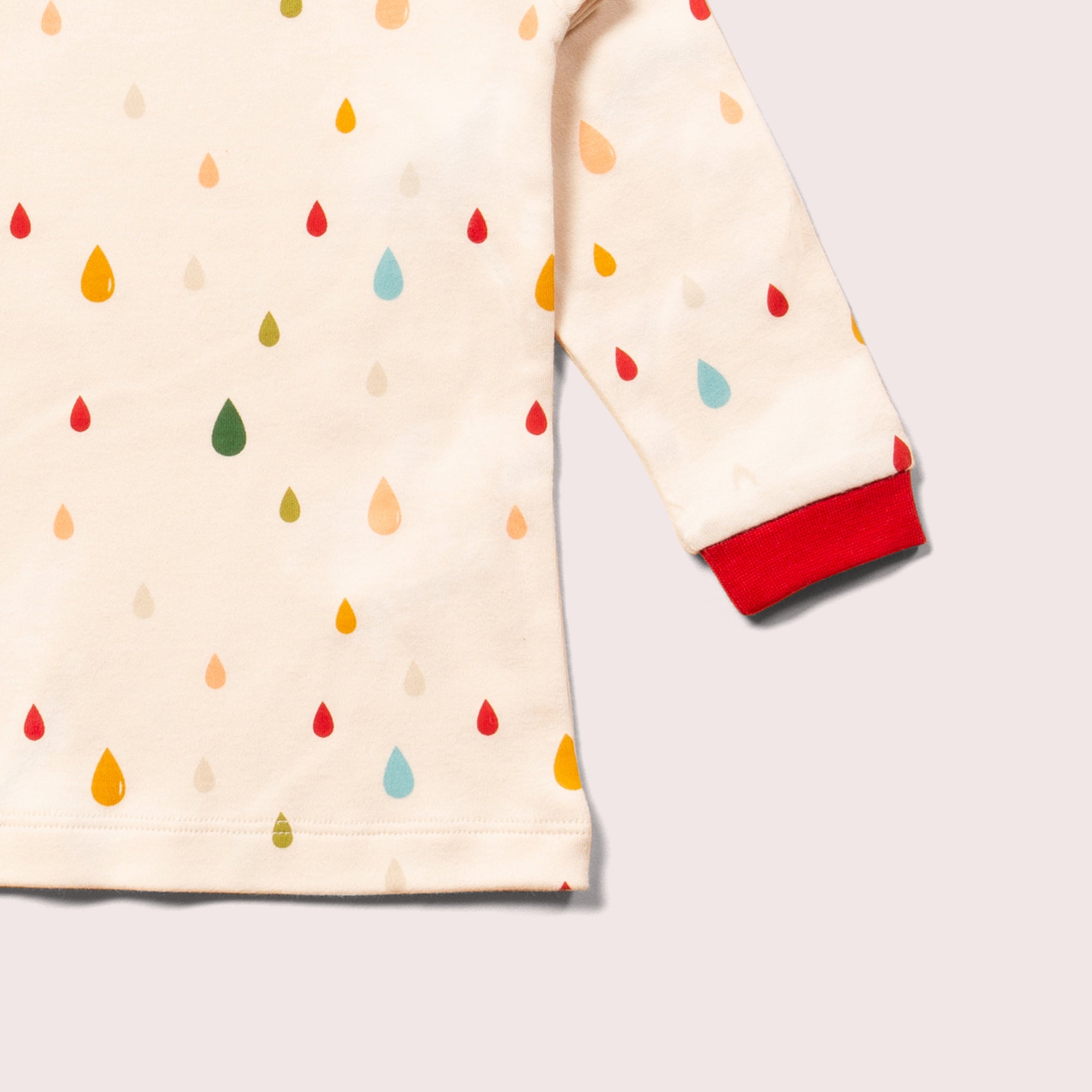 Drip Drop Printed Long Sleeve T-Shirt