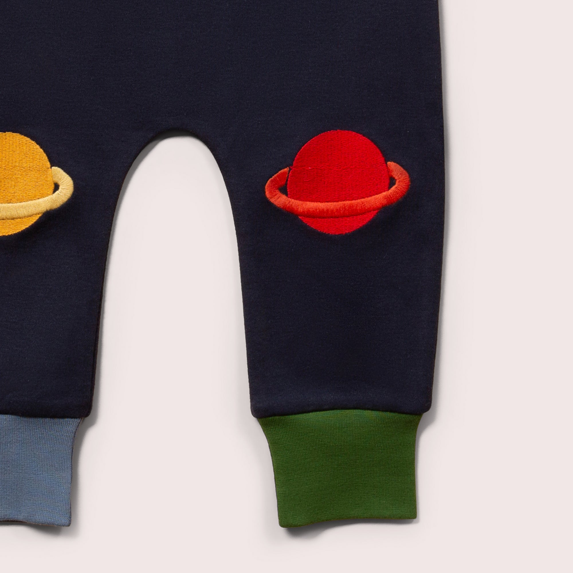 Navy Planet Knee Patch Joggers