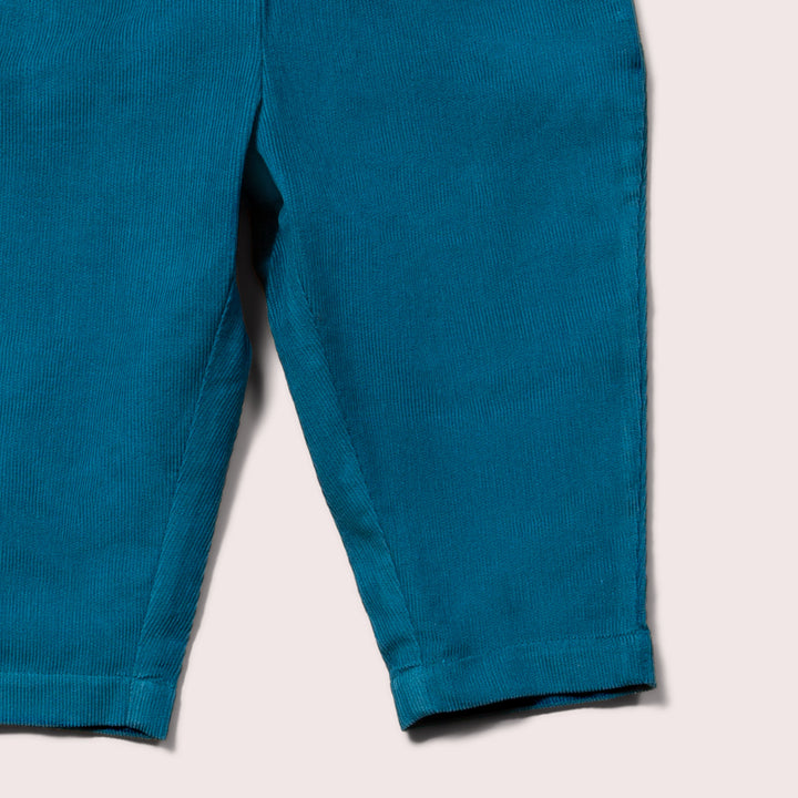 Deep Blue Corduroy Pull On Trousers