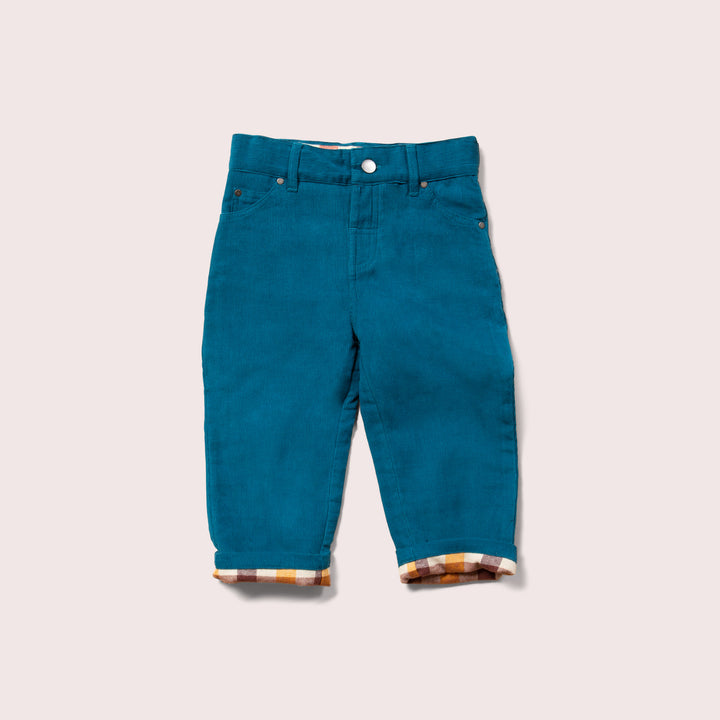 Deep Blue Corduroy Adventure Jeans