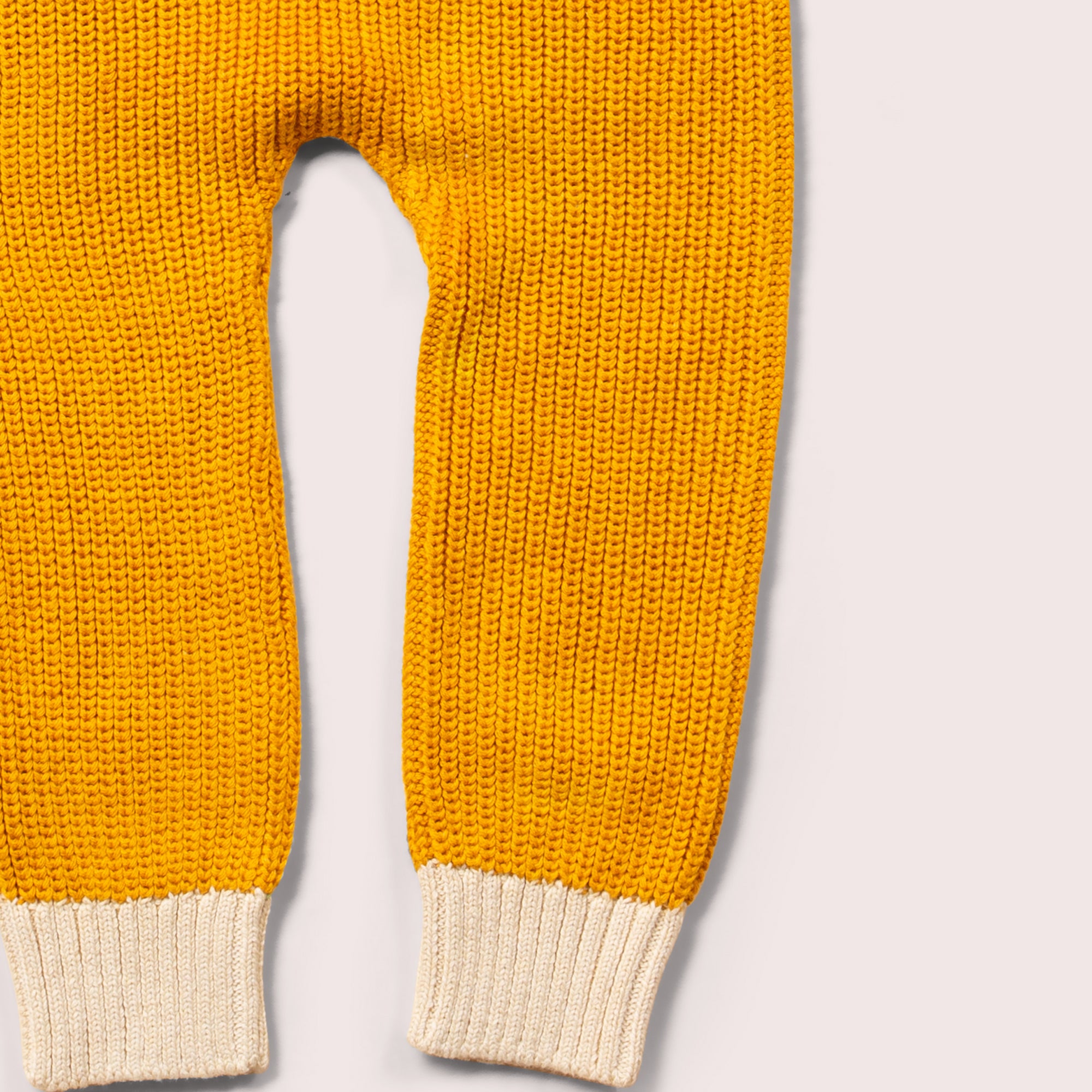 Gold Tie Waist Knitted Joggers