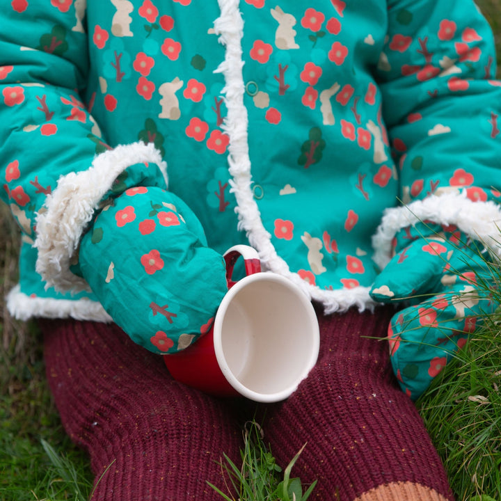 Forest Walk Sherpa Mittens & Hat Set