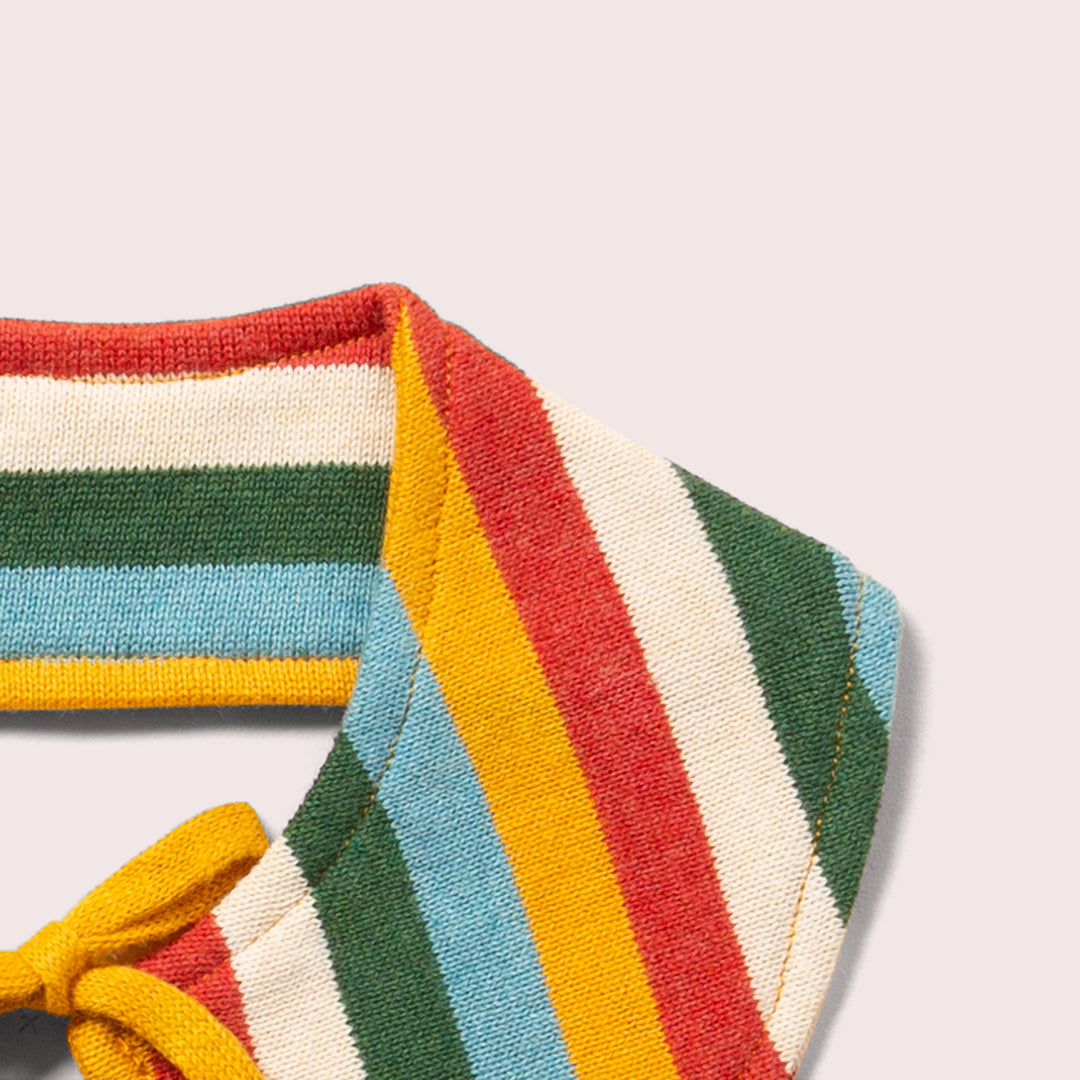 Rainbow Striped Knitted Collar