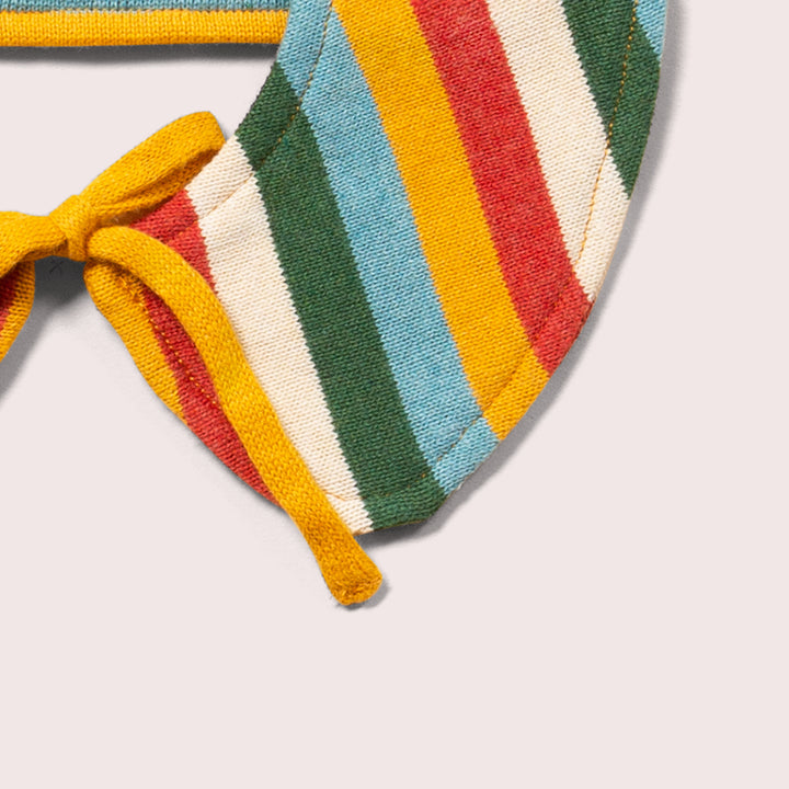 Rainbow Striped Knitted Collar