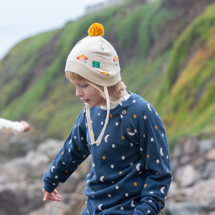 Flower Knitted Hat