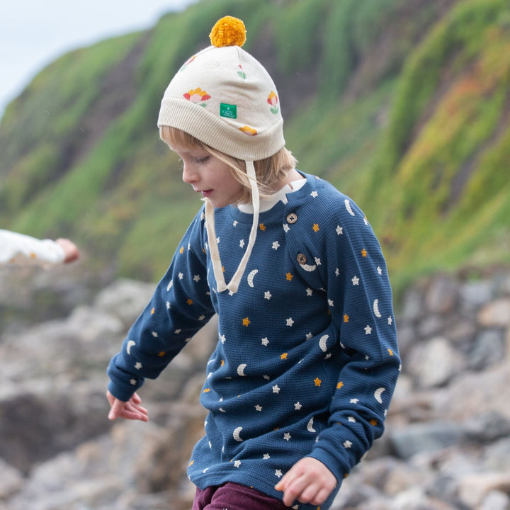 Flower Knitted Hat