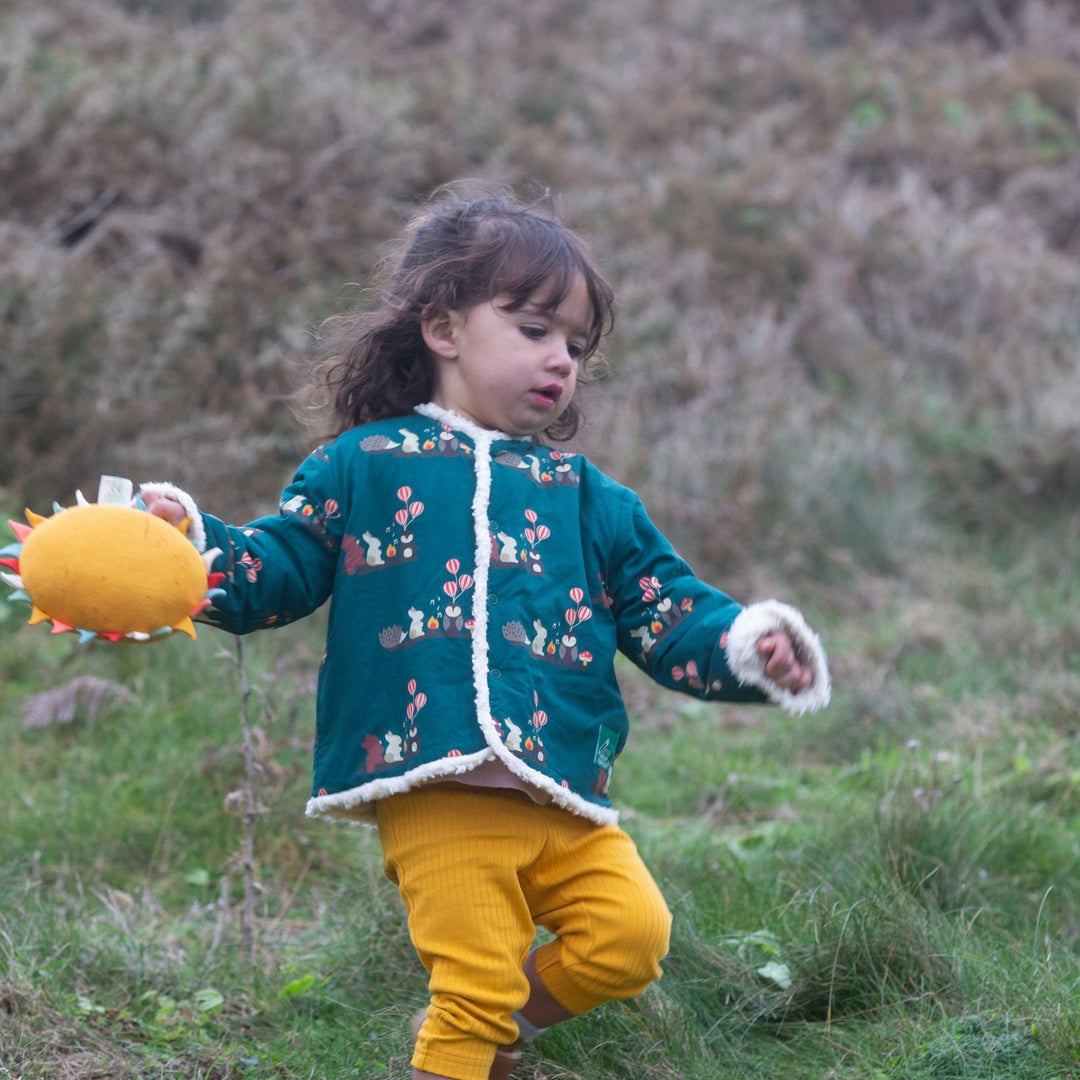 Around The Campfire Collarless Reversible Cosy Jacket