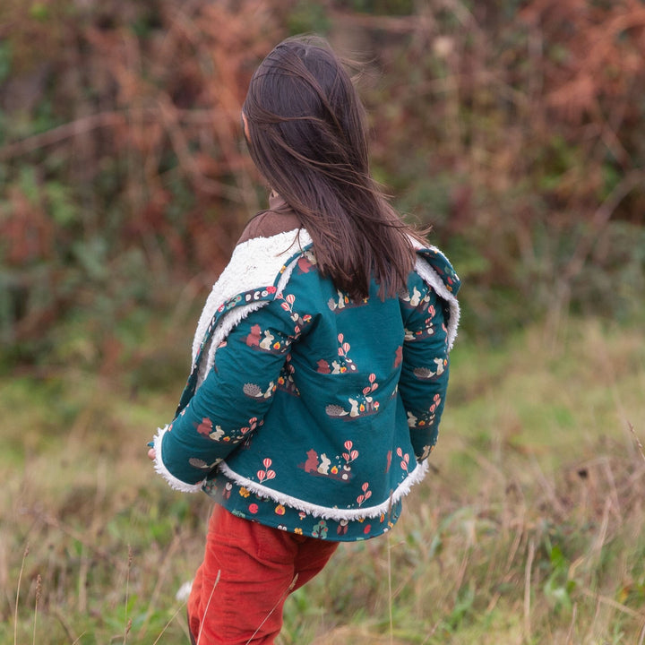 Around The Campfire Collarless Reversible Cosy Jacket