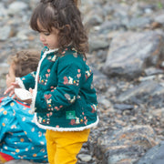 Around The Campfire Collarless Reversible Cosy Jacket