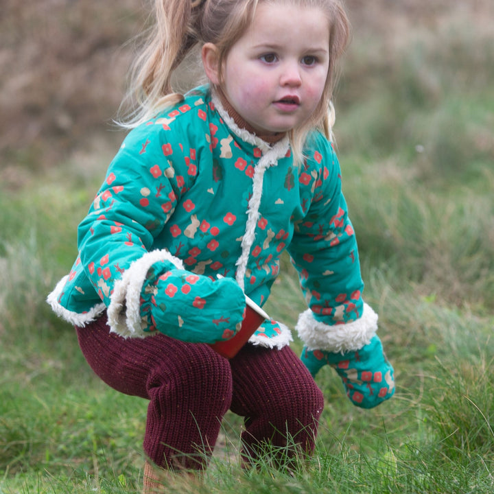 Forest Walk Collarless Reversible Cosy Jacket