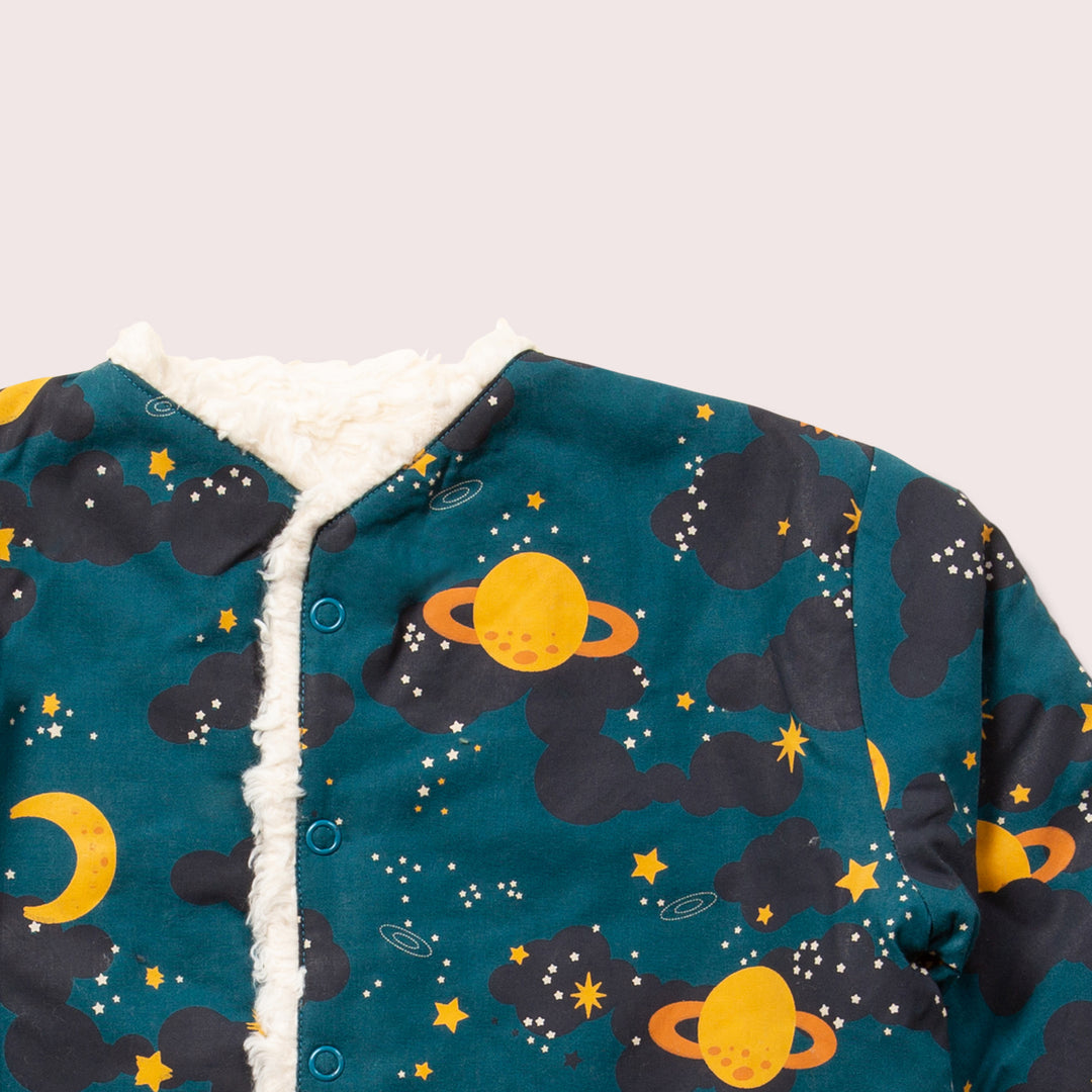 Saturn Nights Collarless Reversible Cosy Jacket