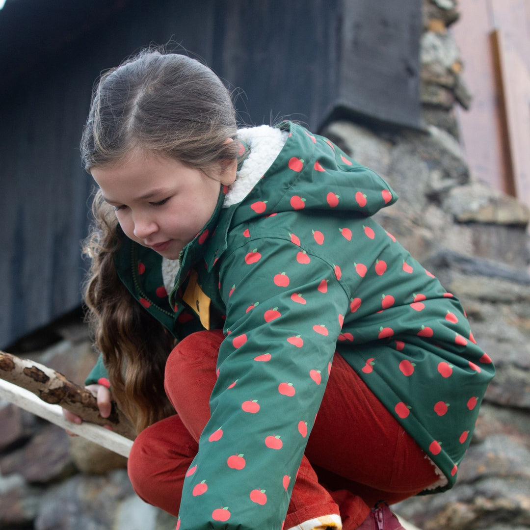 An Apple A Day Recycled Waterproof Winter Coat