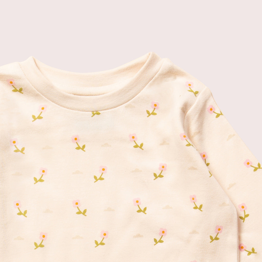 Pink Flowers Organic Pyjamas