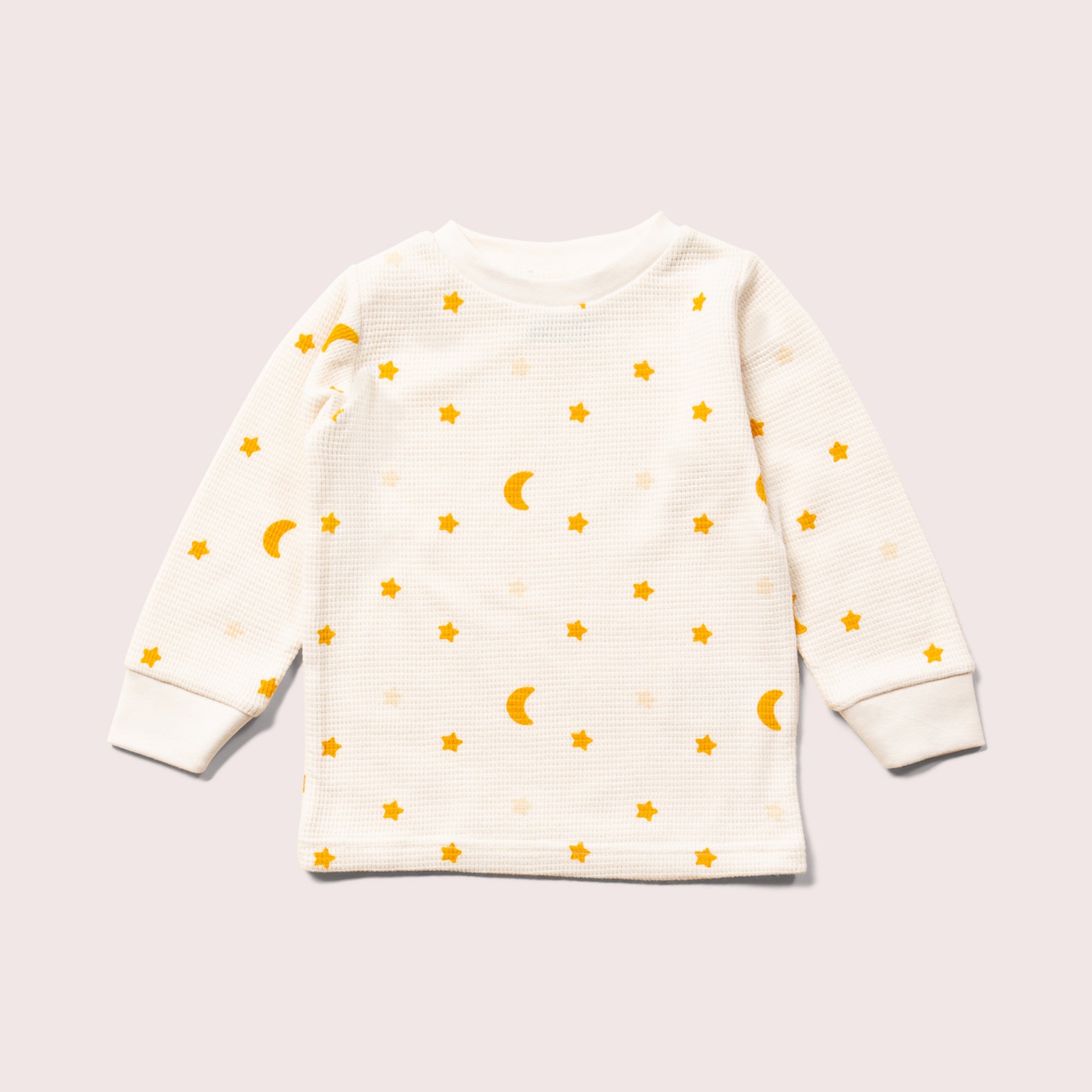 Cream Waffle Stars Organic Pyjamas NOT AVAILABLE for USA/AUS/CAN