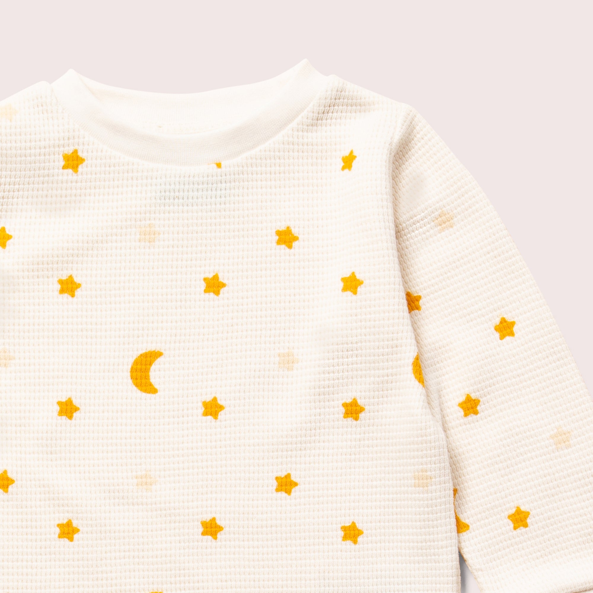 Cream Waffle Stars Organic Pyjamas NOT AVAILABLE for USA/AUS/CAN